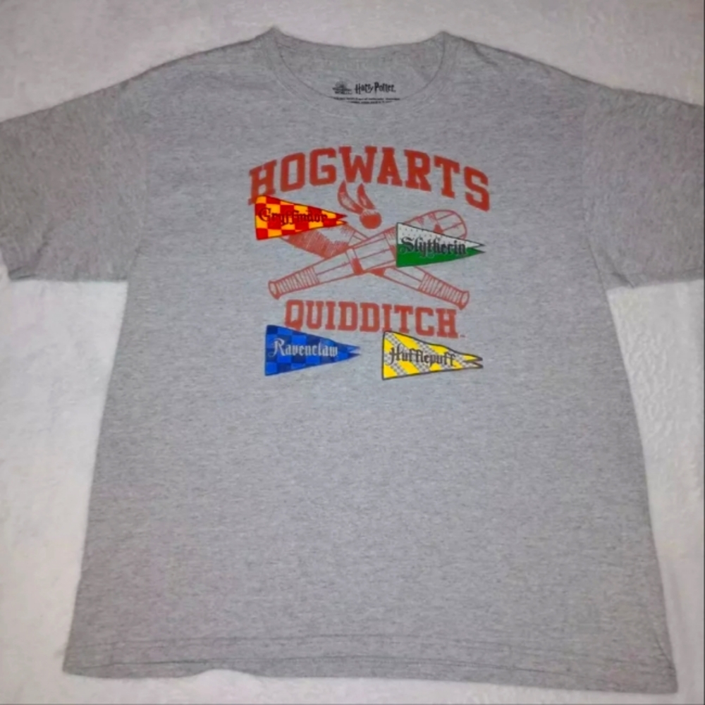 Harry Potter Boys' Hogwarts Quidditch Youth X-Large Short Sleeve T-Shirt
